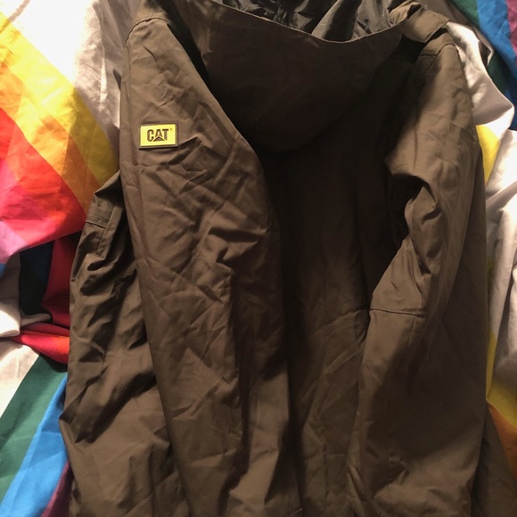 COPY - CAT BLACK JACKET WOMENS no hood , size adult XL, lclean in and out - Picture 2 of 9